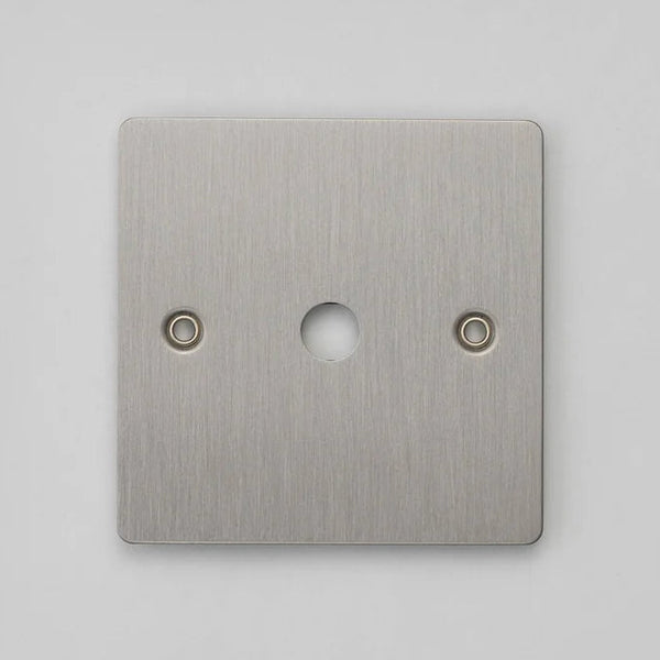 One Gang Wall Plate for 1 Dimmer or Toggle Switch in Steel