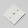 One Gang Wall Plate for 1 Dimmer or Toggle Switch in White