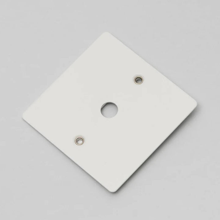 One Gang Wall Plate for 1 Dimmer or Toggle Switch in White