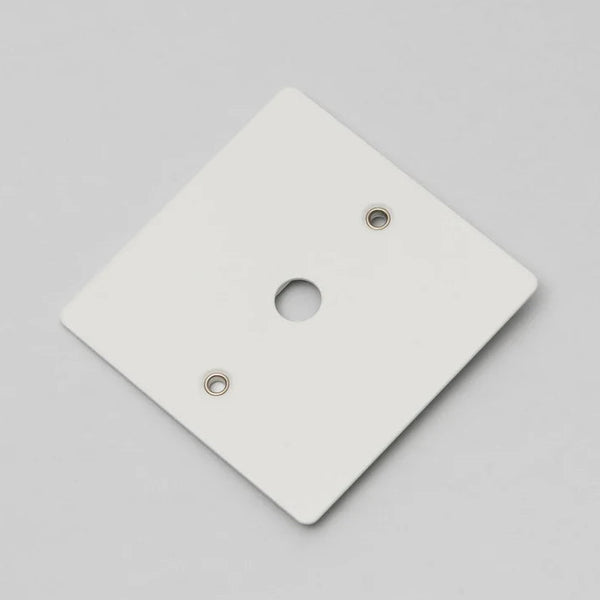 One Gang Wall Plate for 1 Dimmer or Toggle Switch in White