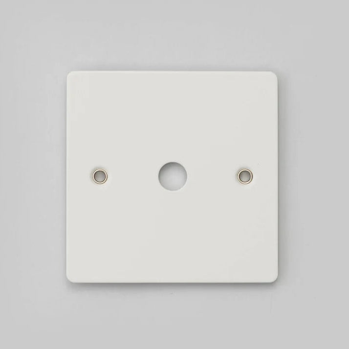 One Gang Wall Plate for 1 Dimmer or Toggle Switch in White
