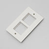 Two Gang Wall Plate for Two 45mm Modules in White