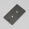 Two Gang Wall Plate for 2 Toggle or Dimmer Switches in Smoked Bronze
