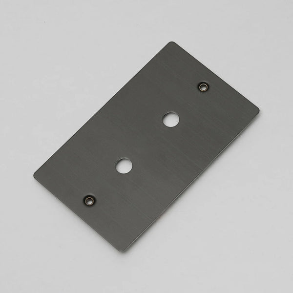 Two Gang Wall Plate for 2 Toggle or Dimmer Switches in Smoked Bronze