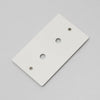 Two Gang Wall Plate for 2 Toggle or Dimmer Switches in White