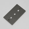 Two Gang Wall Plate for 3 Toggle or Dimmer Switches in Smoked Bronze