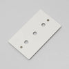 Two Gang Wall Plate for 3 Toggle or Dimmer Switches in White