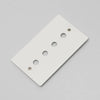 Two Gang Wall Plate for 4 Toggle or Dimmer Switches in White