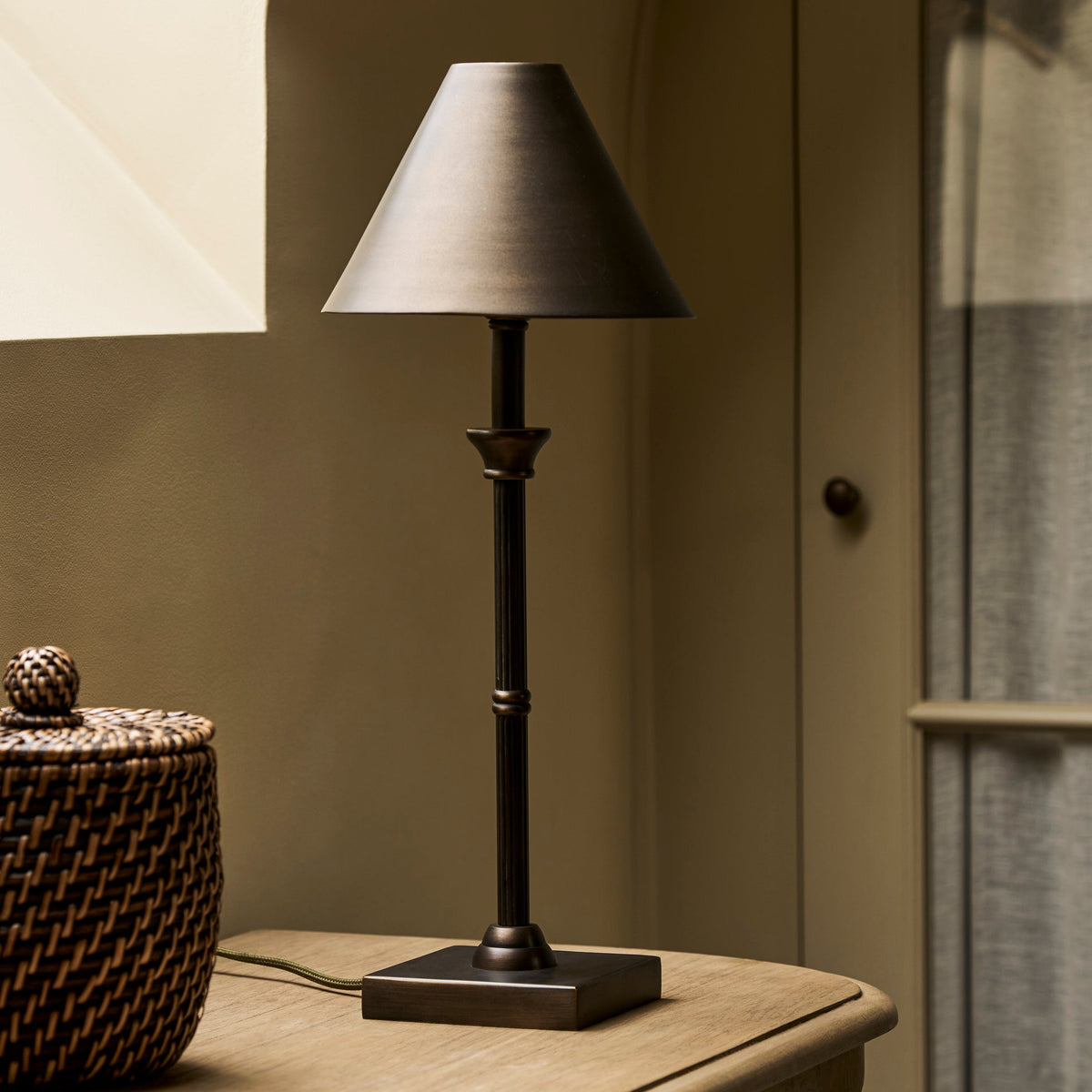 Kelmscot Table Lamp in Antique Bronze