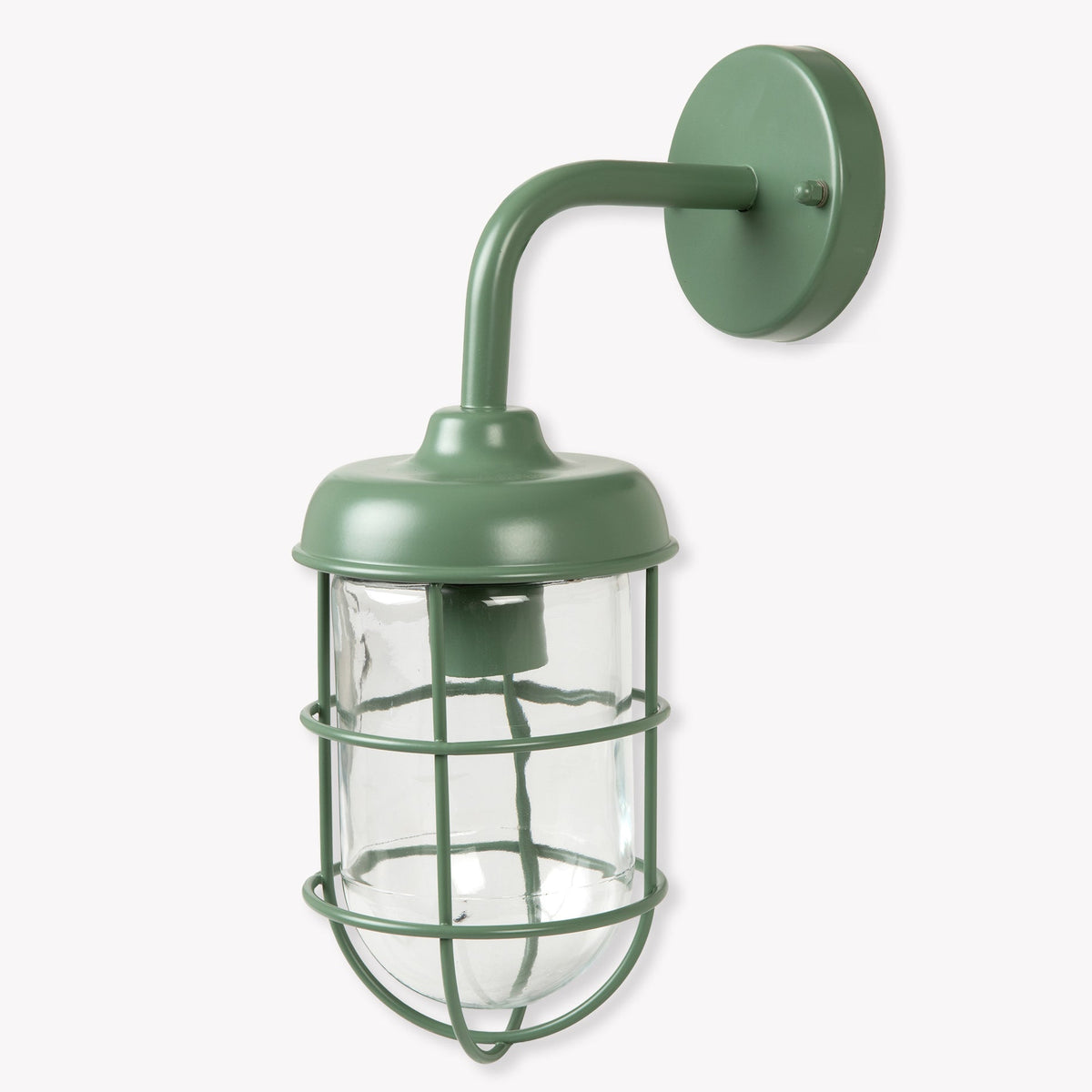 Harbour Outdoor Wall Light in Thistle Green