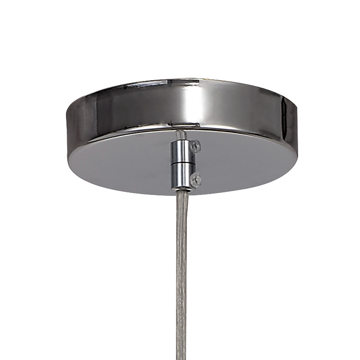 Canto Pendant in Polished Nickel & Clear Acrylic