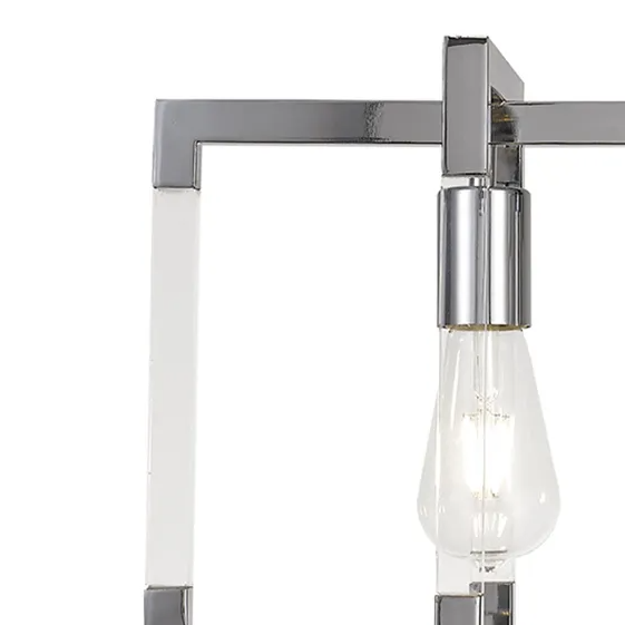 Canto 3 Light Linear Pendant in Polished Nickel