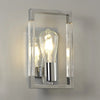 Canto Wall Light in Polished Nickel & Clear Acrylic