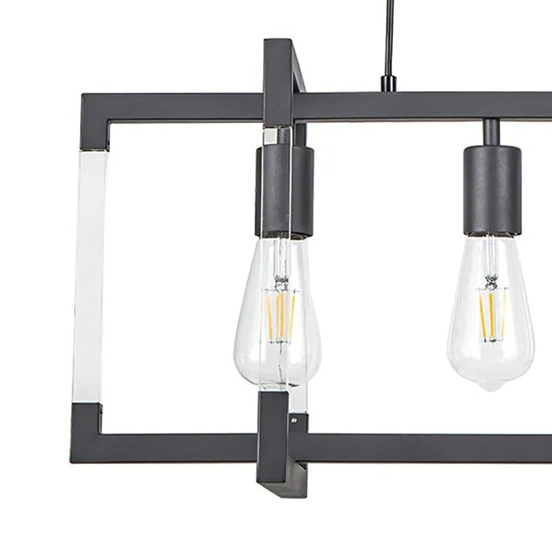 Canto 3 Light Linear Pendant in Graphite Nickel