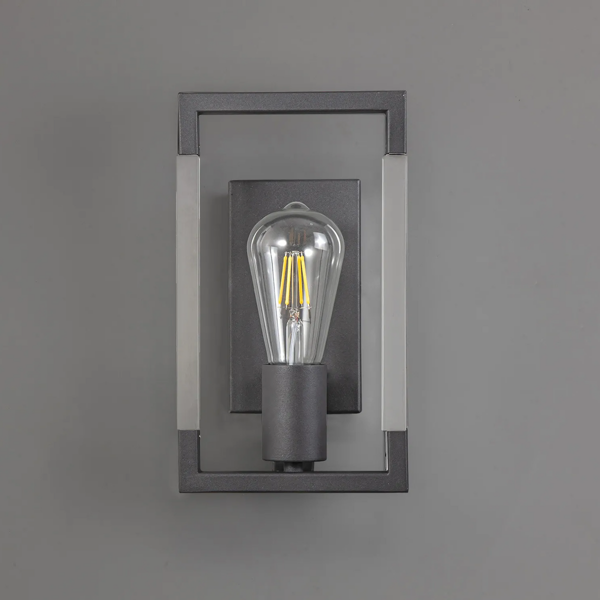 Canto Wall Light in Graphite & Clear Acrylic