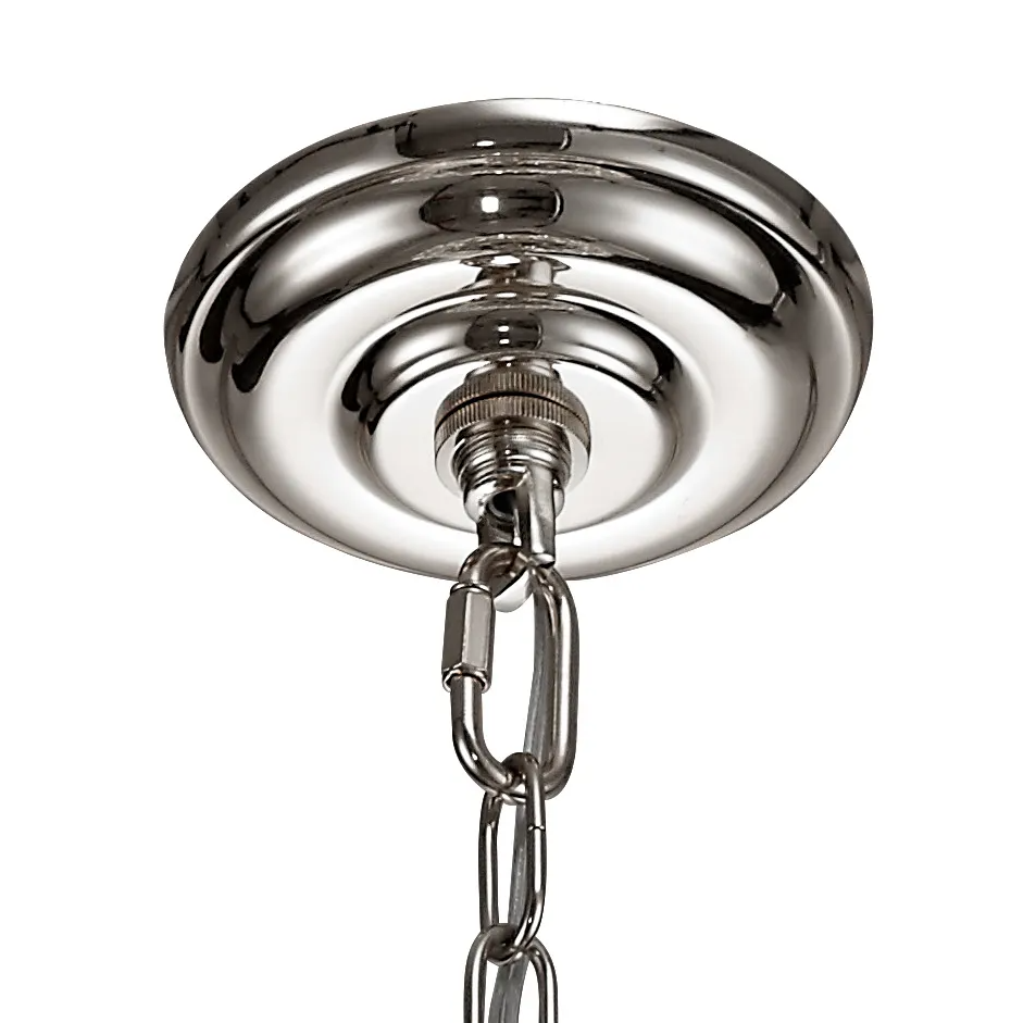 Coniston 3 Light Clear Crystal Pendant in Polished Chrome