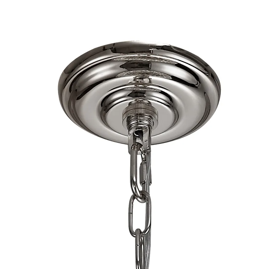 Coniston 9 Light Clear Crystal Pendant Light in Polished Chrome