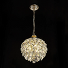 Coniston 3 Light Clear Crystal Pendant Light in French Gold