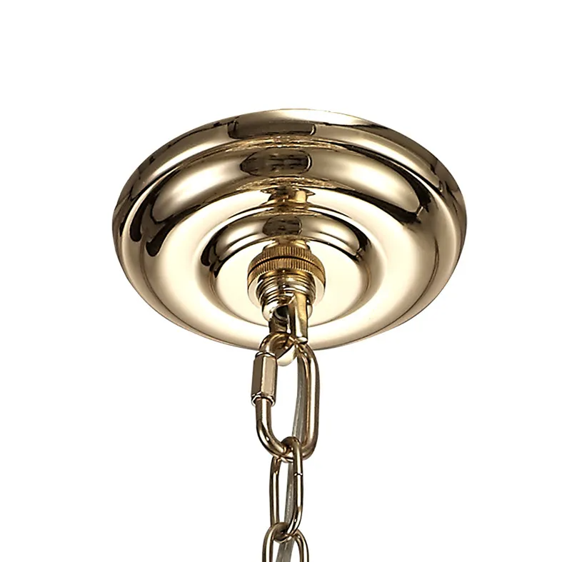 Coniston 3 Light Clear Crystal Pendant in French Gold
