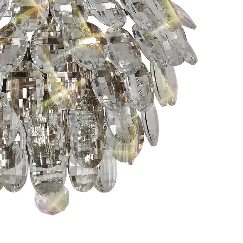 Coniston Small Wall Light in Polished Chrome & Clear Crystal