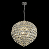 Coniston 12 Light Clear Crystal Pendant Light in Polished Chrome