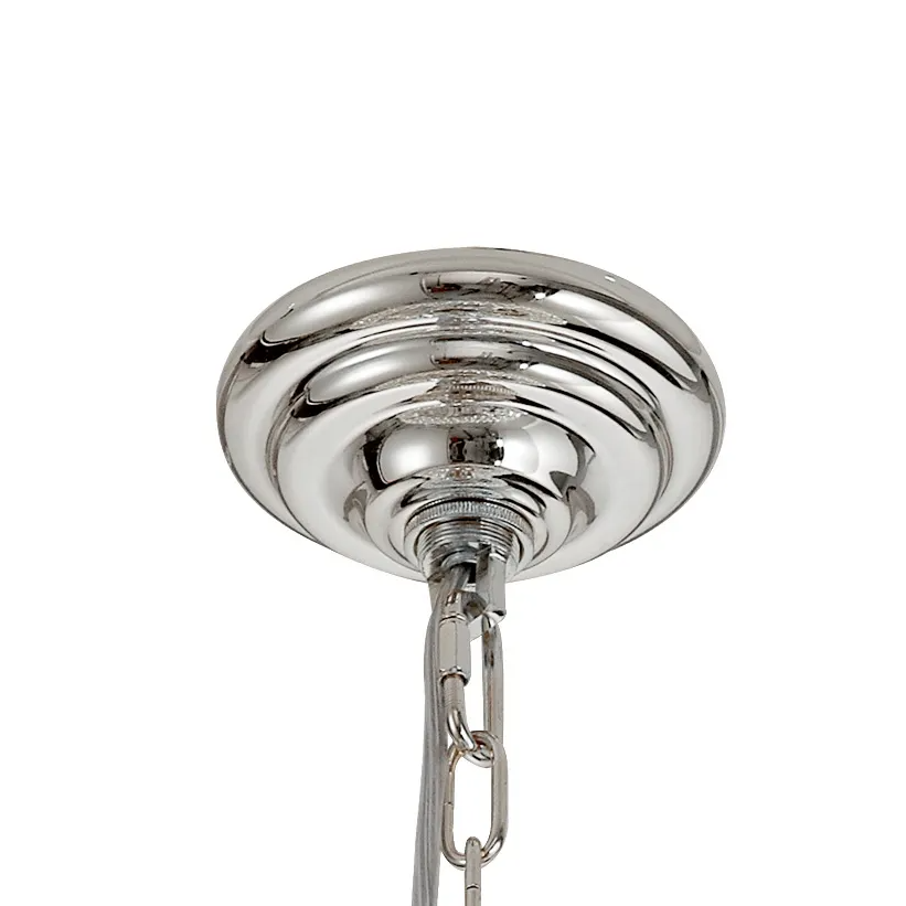 Coniston 12 Light Clear Crystal Pendant Light in Polished Chrome