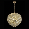 Coniston 12 Light Clear Crystal Pendant Light in French Gold
