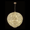 Coniston 16 Light Clear Crystal Pendant Light in French Gold