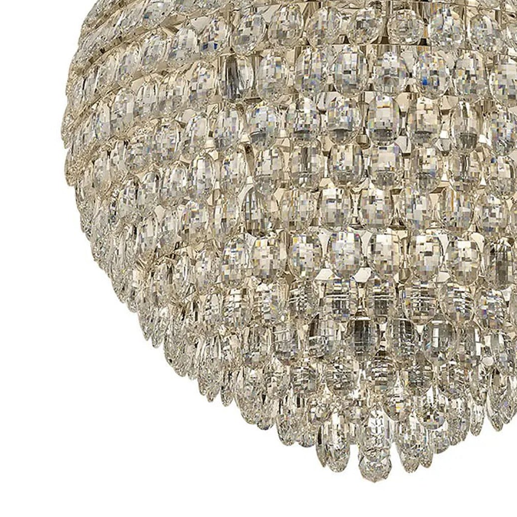 Coniston 16 Light Clear Crystal Pendant Light in French Gold