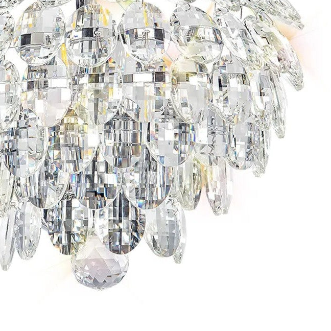 Coniston Large Wall Light in Polished Chrome & Clear Crystal