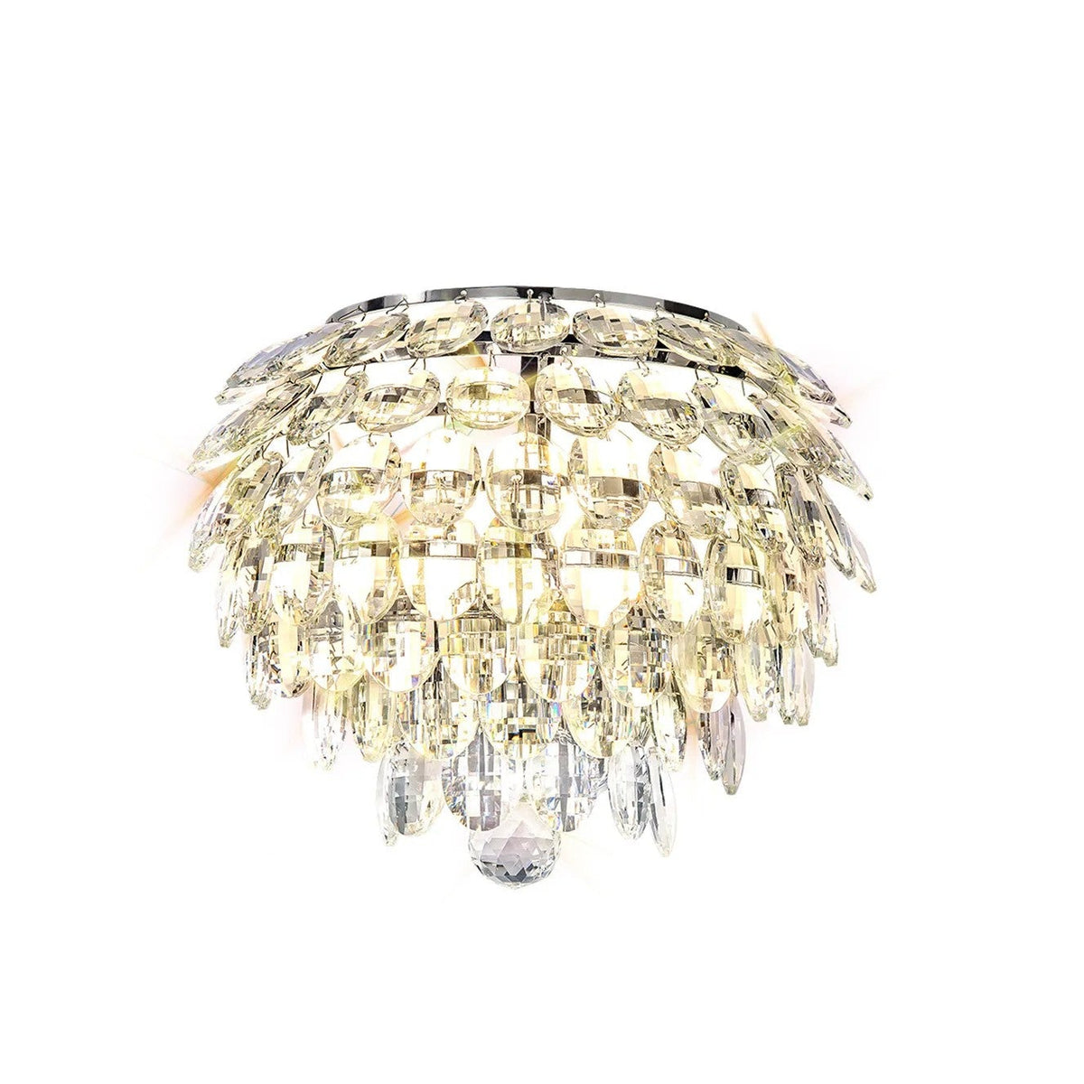 Coniston Large Wall Light in Polished Chrome & Clear Crystal