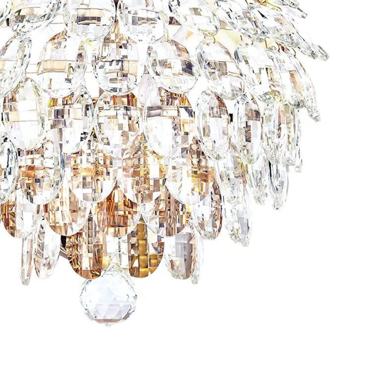 Coniston Large Wall Light in French Gold & Clear Crystal