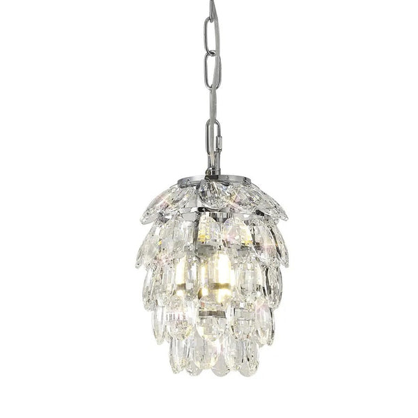 Coniston 1 Light Clear Crystal Pendant in Polished Chrome