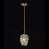 Coniston 1 Light Clear Crystal Pendant in French Gold