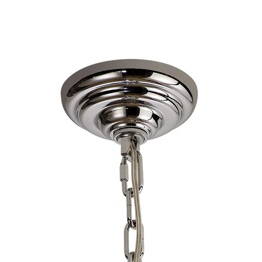 Coniston 20 Light Clear Crystal Tall Acorn Pendant in Polished Chrome