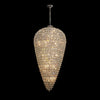 Coniston 25 Light Clear Crystal Tall Acorn Pendant in Polished Chrome