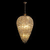 Coniston 16 Light Clear Crystal Acorn Pendant Light in French Gold