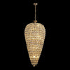 Coniston 20 Light Clear Crystal Tall Acorn Pendant in French Gold