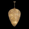 Coniston 25 Light Clear Crystal Acorn Pendant in French Gold