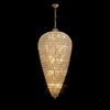 Coniston 25 Light Clear Crystal Tall Acorn Pendant in French Gold