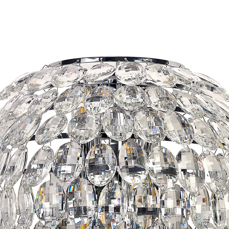 Coniston Tall Wall Light in Polished Chrome & Clear Crystal