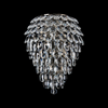 Coniston Tall Wall Light in Antique Brass & Clear Crystal