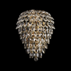 Coniston Tall Wall Light in French Gold & Clear Crystal