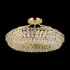 Coniston 6 Light Semi Flush Ring Ceiling Light in French Gold & Clear Crystal