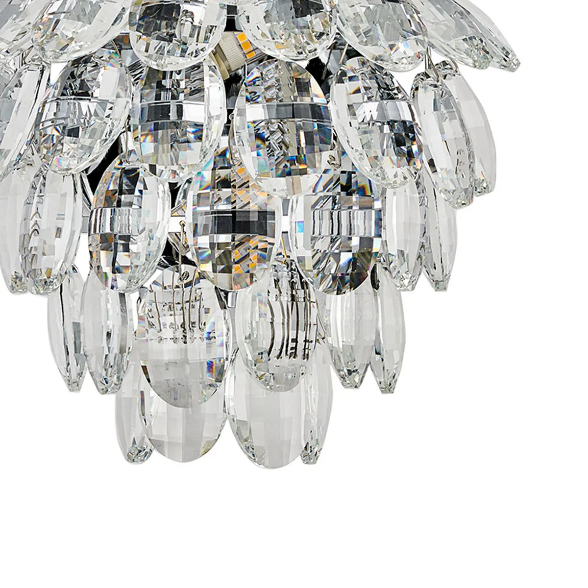 Coniston Small IP44 Bathroom Wall Light in Polished Chrome & Clear Crystal