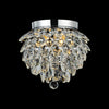 Coniston 3 Light Semi Flush IP44 Bathroom Ceiling Light in Polished Chrome & Clear Crystal