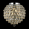 Coniston 8 Light Semi Flush IP44 Bathroom Ceiling Light in Polished Chrome & Clear Crystal