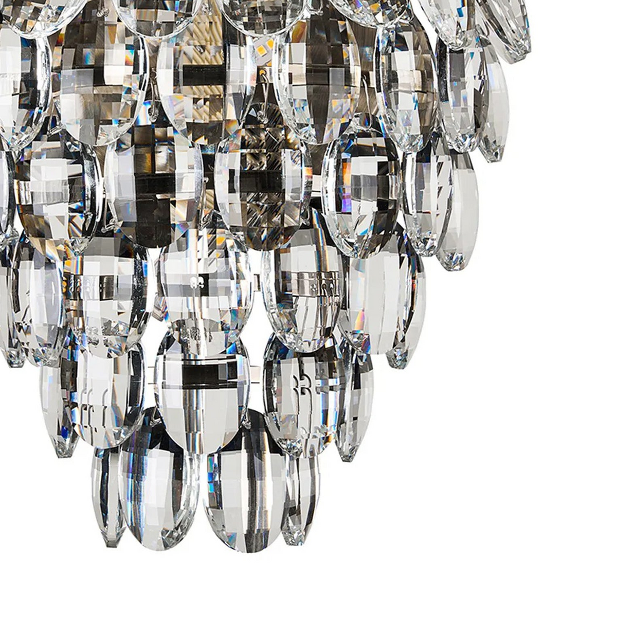 Coniston Large IP44 Bathroom Wall Light in Antique Brass & Clear Crystal