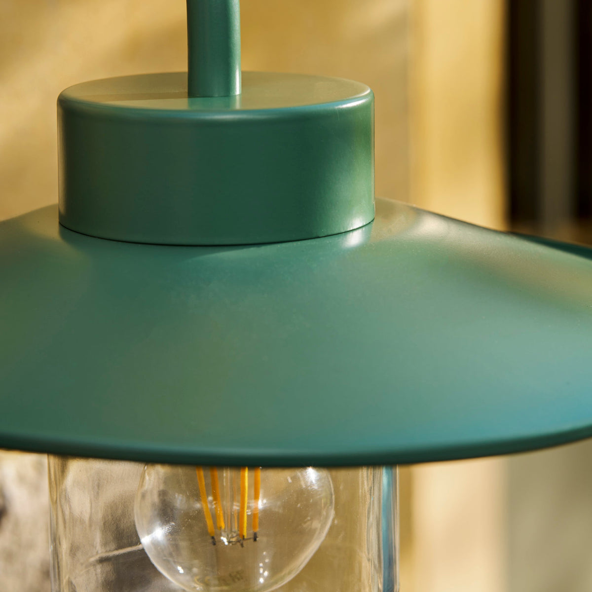 Swan Neck Exterior Wall Light in Thistle Green