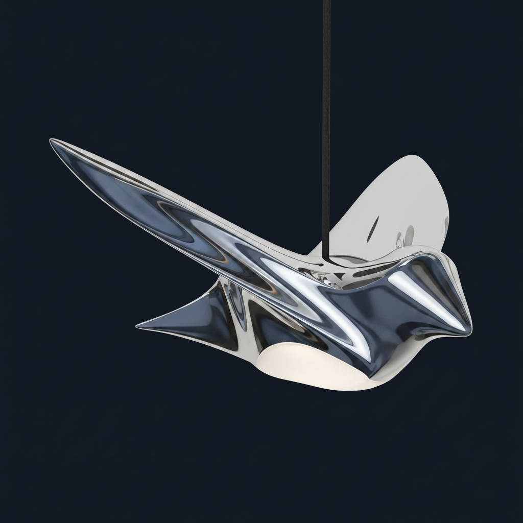 Paratebueno Bird Cluster LED Pendant in Chrome